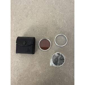 3 Pc 52mm Crystal Optics U.V., F.DL., PL. Filters W/Case